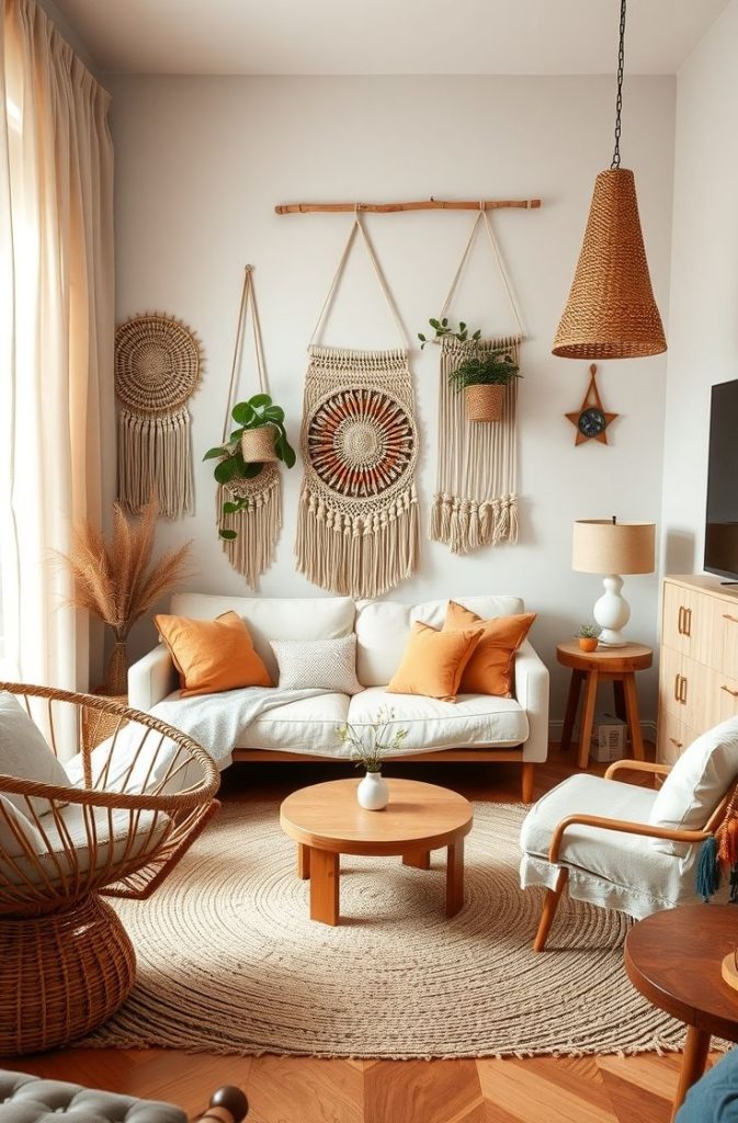 Boho Small Apartment Living Room