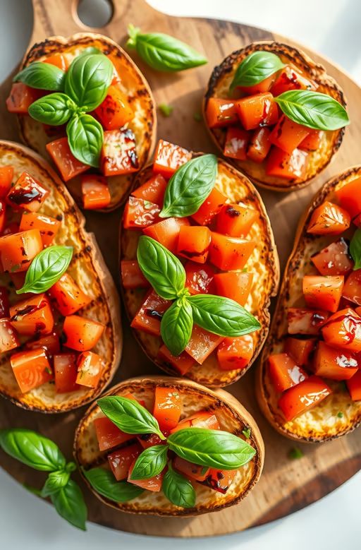 Bruschetta with Fresh Tomato and Basil