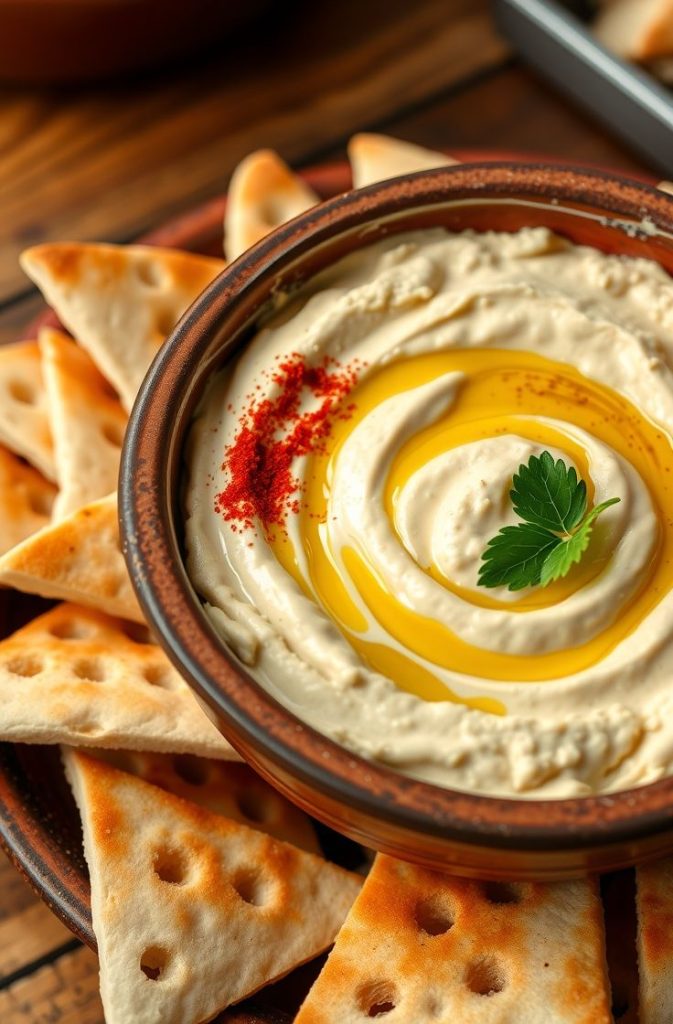 Classic Hummus with Warm Pita