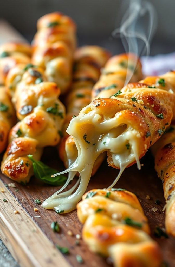 Garlic Herb Cheesy Breadsticks