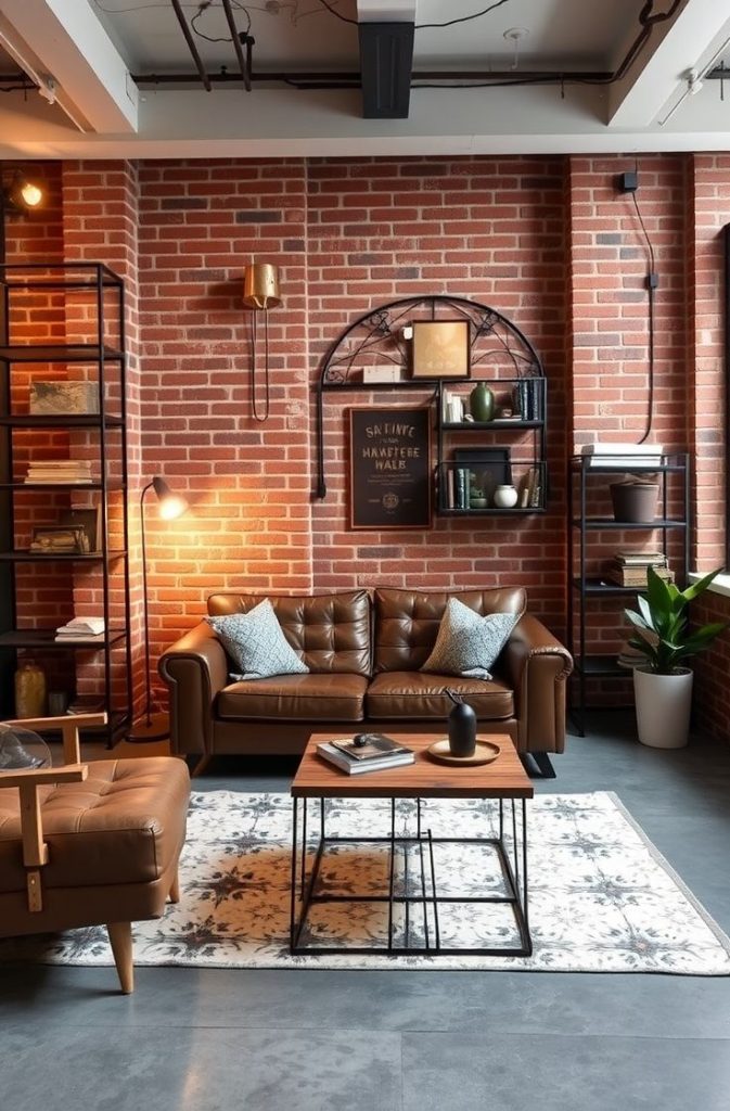 Industrial Small Apartment Living Room