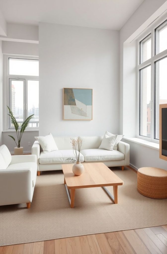 Minimalist Small Apartment Living Room