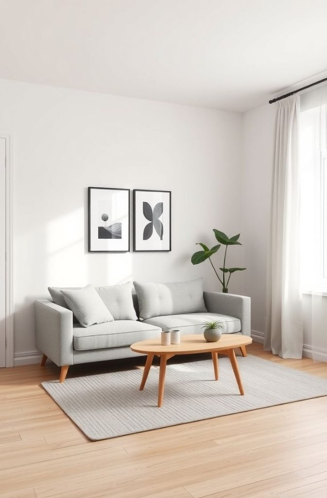 Scandinavian Small Apartment Living Room