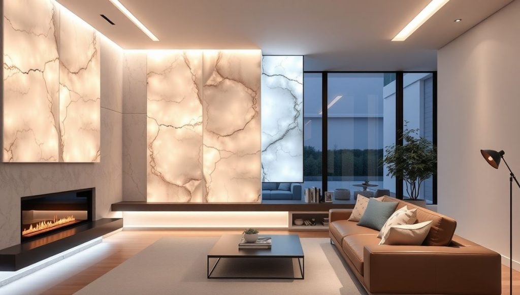 Backlit Wall Panels for Ambient Depth