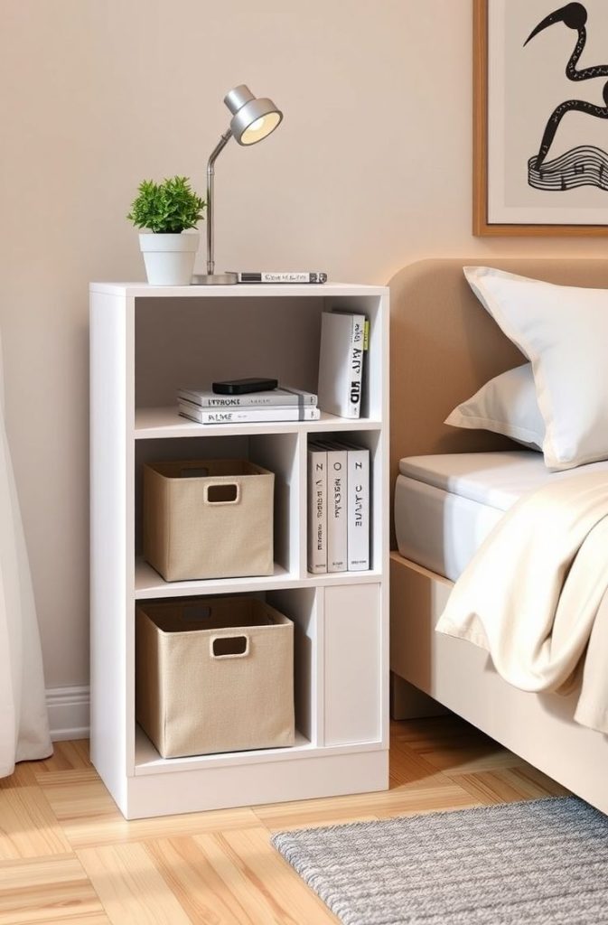 Functional Cube Storage Nightstand Ideas for Organized Bedrooms