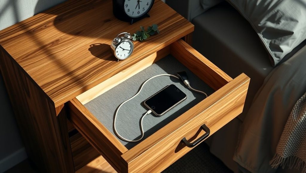 DIY Charging Drawer for Nightstands
