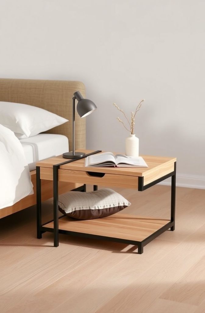 Minimalist Drawer-Free Nightstand Ideas for Clutter-Free Living