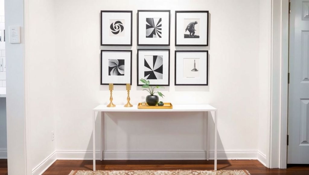 Entryway Table with Gallery Wall