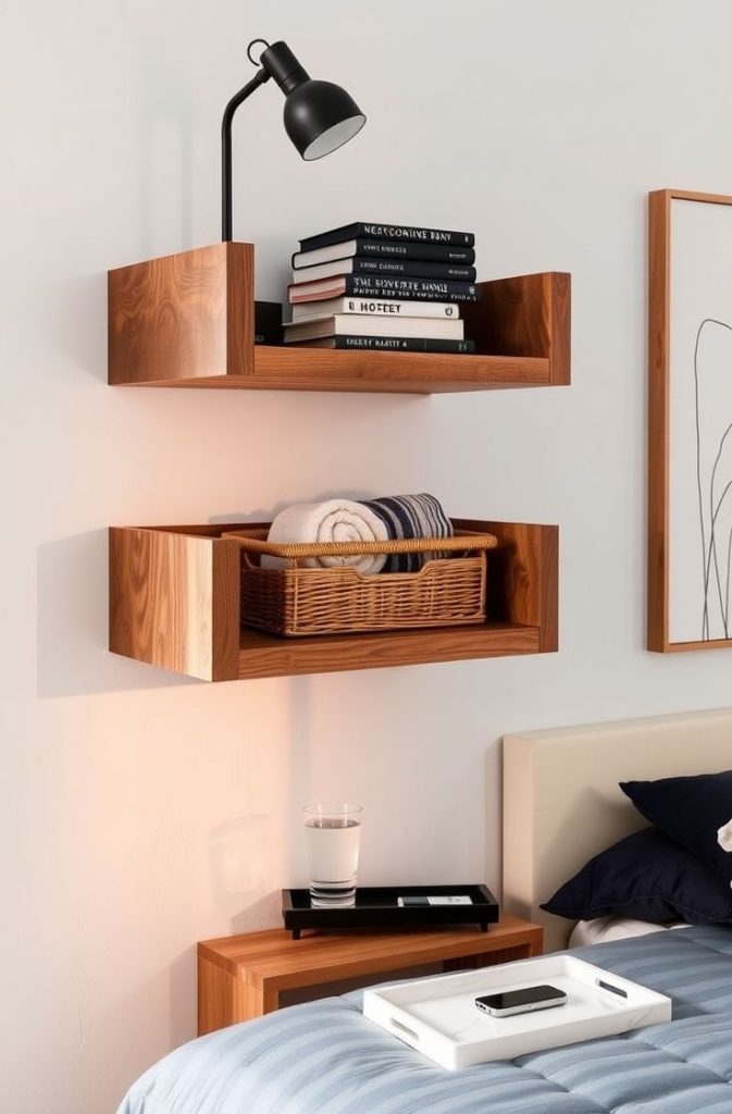 Floating Crate Shelves