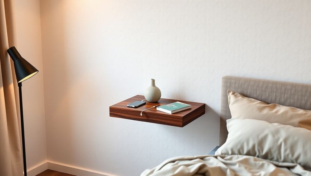 Floating Shelf with Hidden Wireless Charger