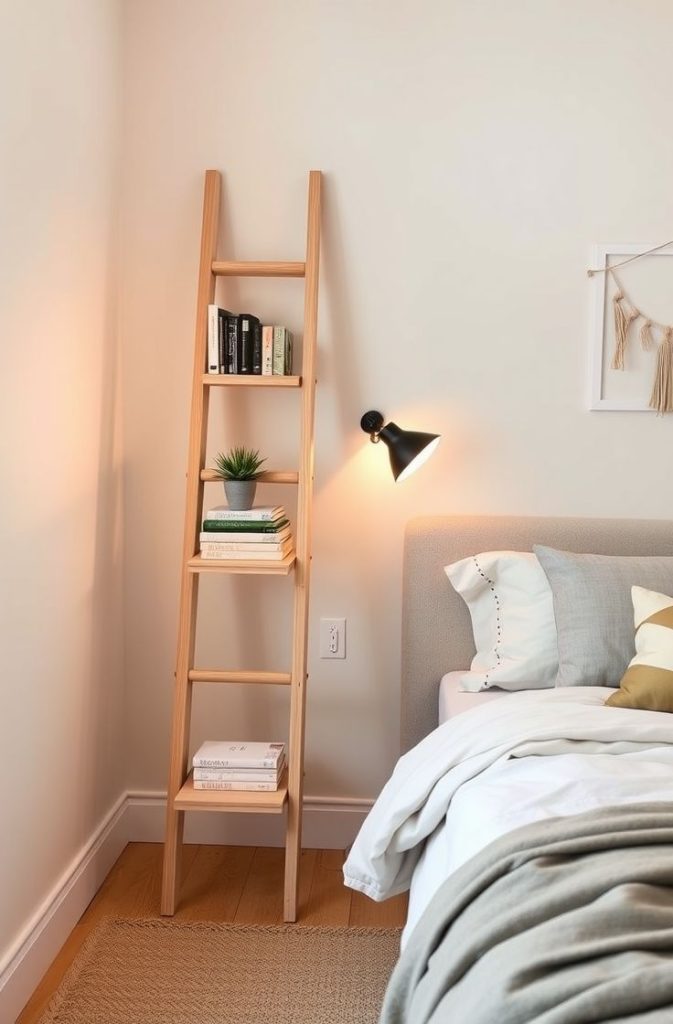 Stylish Ladder Nightstand Ideas for Chic Bedroom Storage