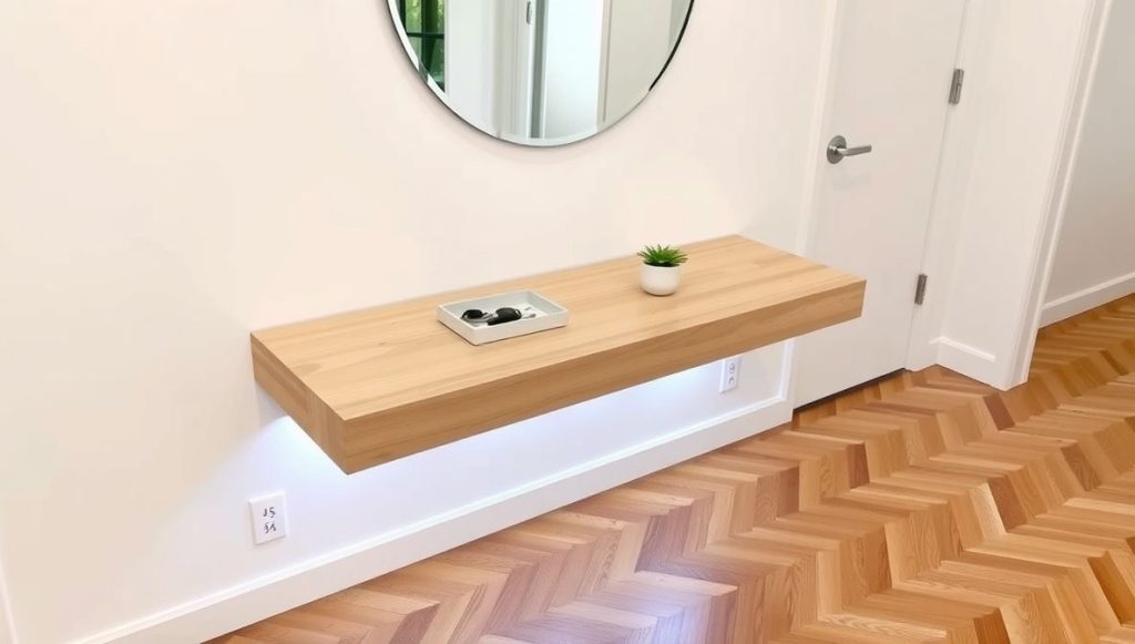 Minimalist Floating Entryway Table