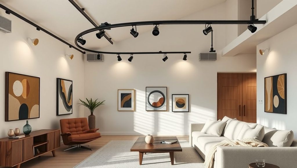 Track Lighting for Adjustable Focus
