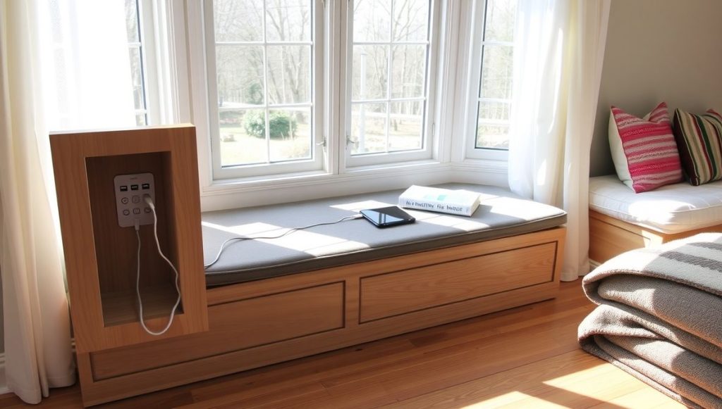 Window Seat Charging Hideaway