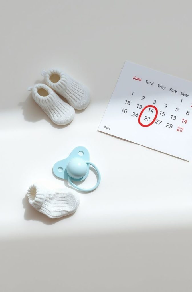 Flat Lay with Baby Items
