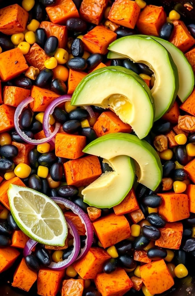 Sweet Potato Black Bean Skillet