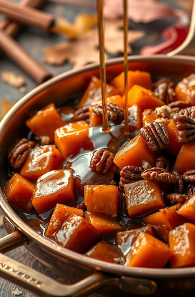 Maple-Glazed Candied Sweet Potatoes