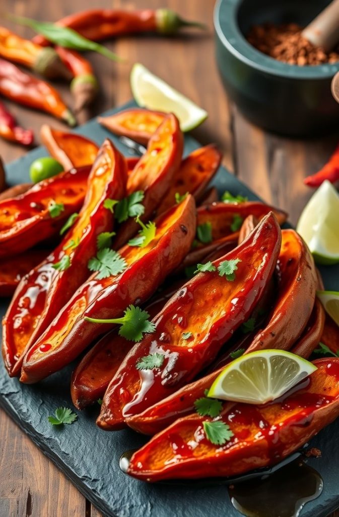 Smoky Chipotle Candied Sweet Potatoes